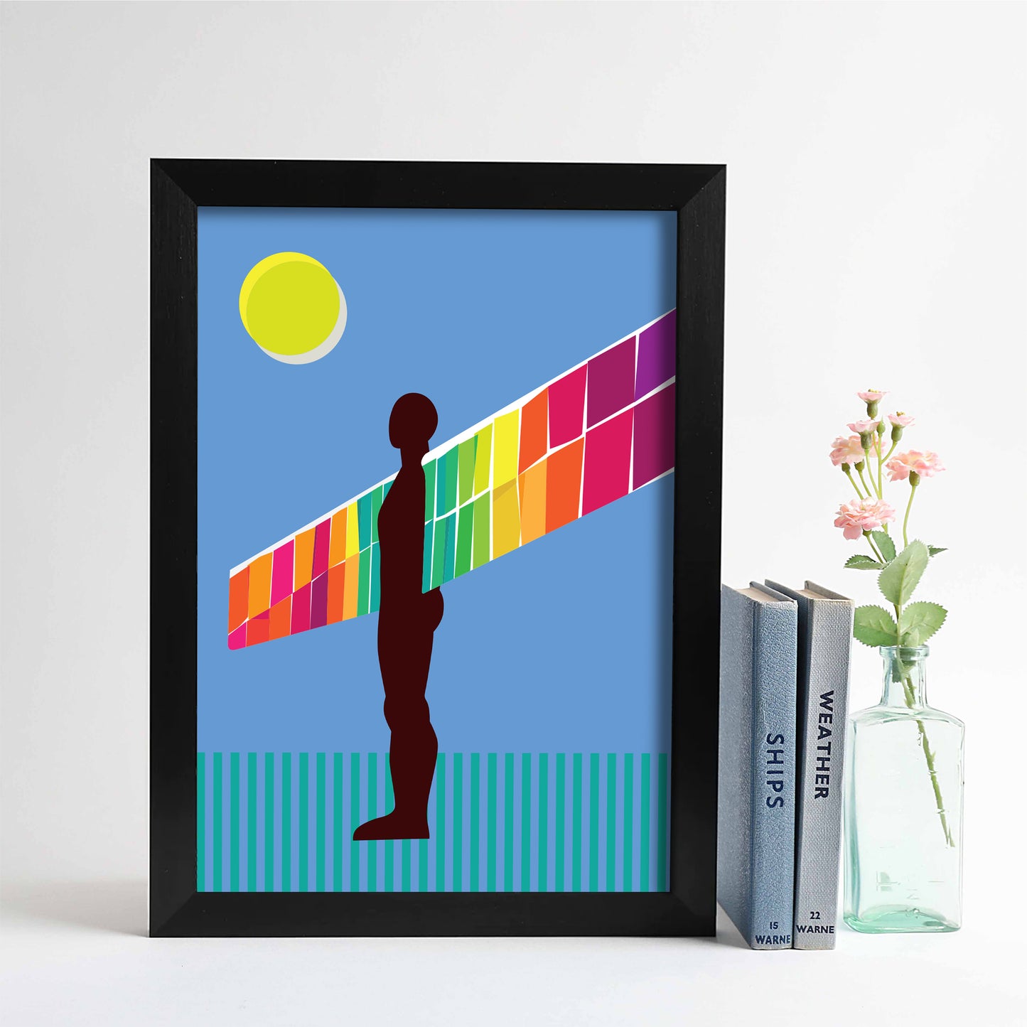 Rainbow Angel unframed print - For The Love Of The North