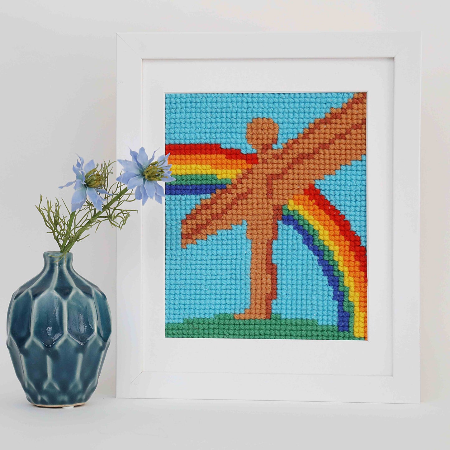Angel of the North wool cross stitch kit - For The Love Of The North