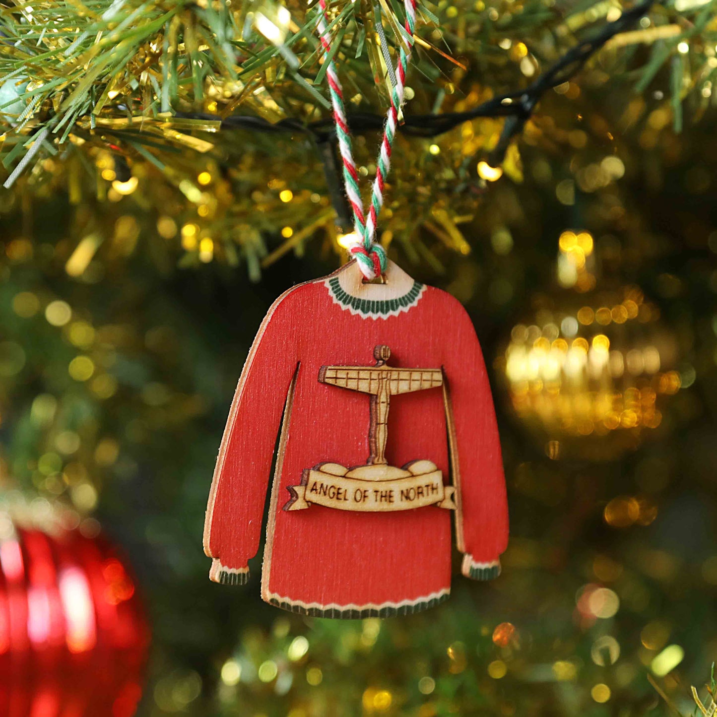 Angel of the North Christmas Jumper Decoration - For The Love Of The North