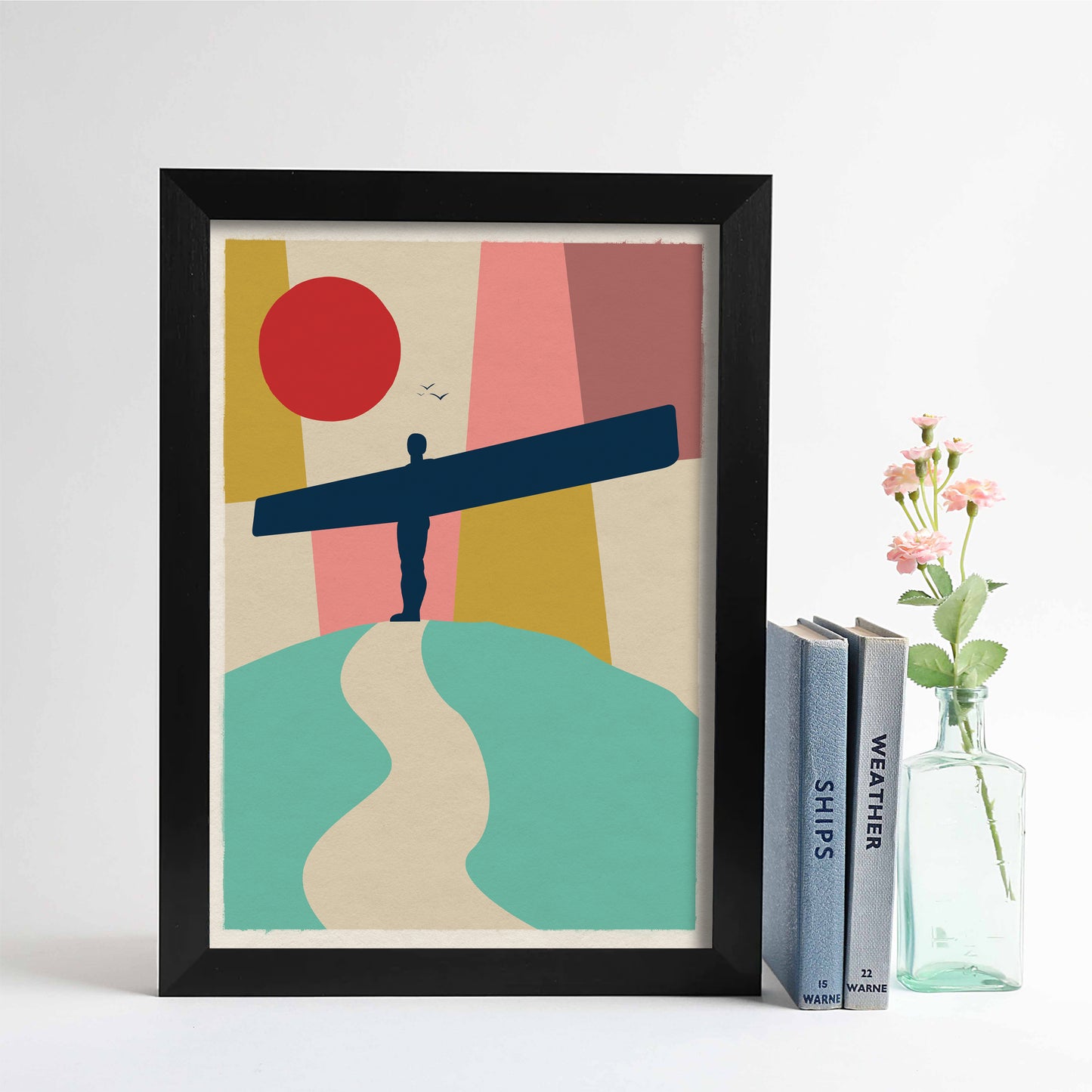 Angel of the North Sunset Print - For The Love Of The North