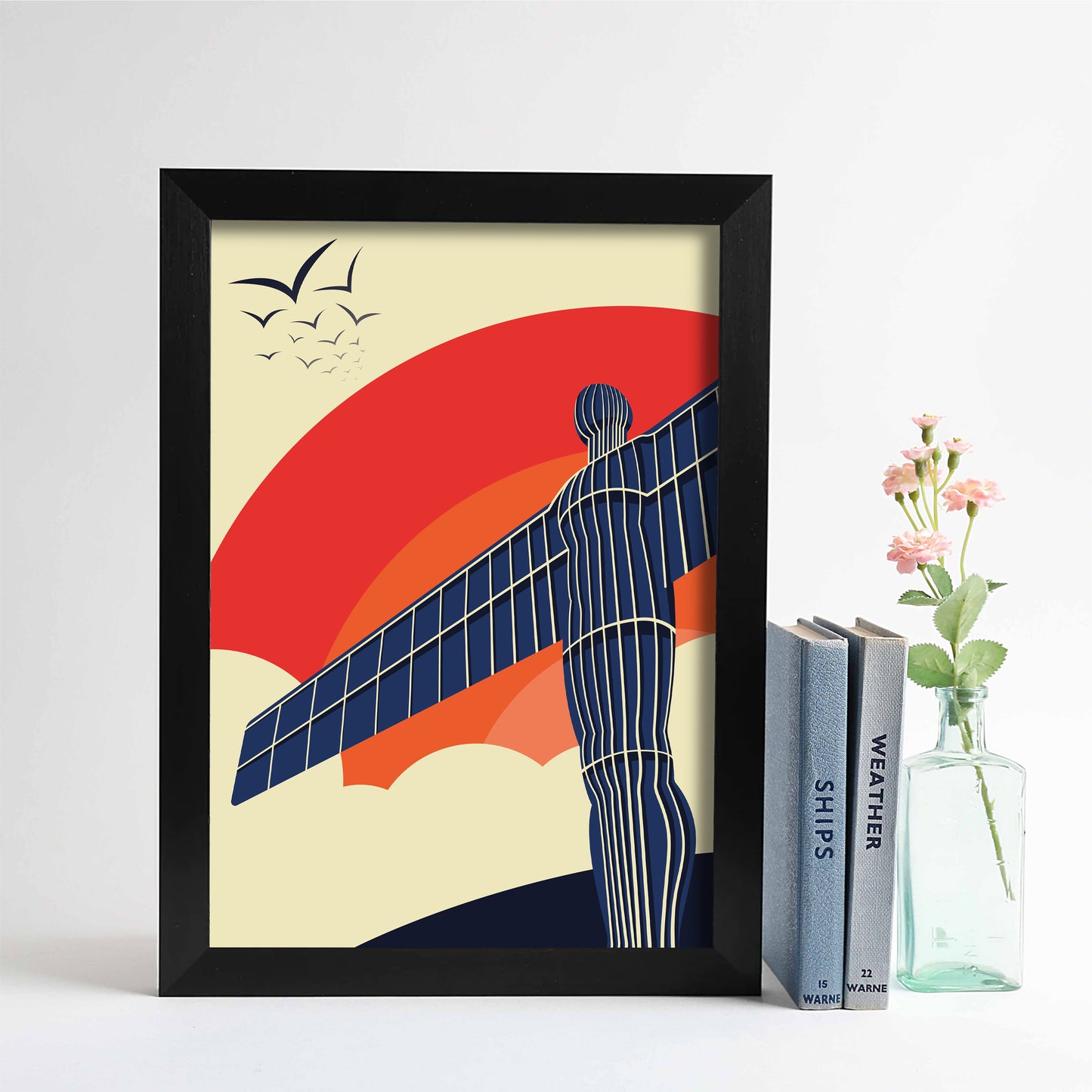 Angel of the North at Sunset Print - For The Love Of The North