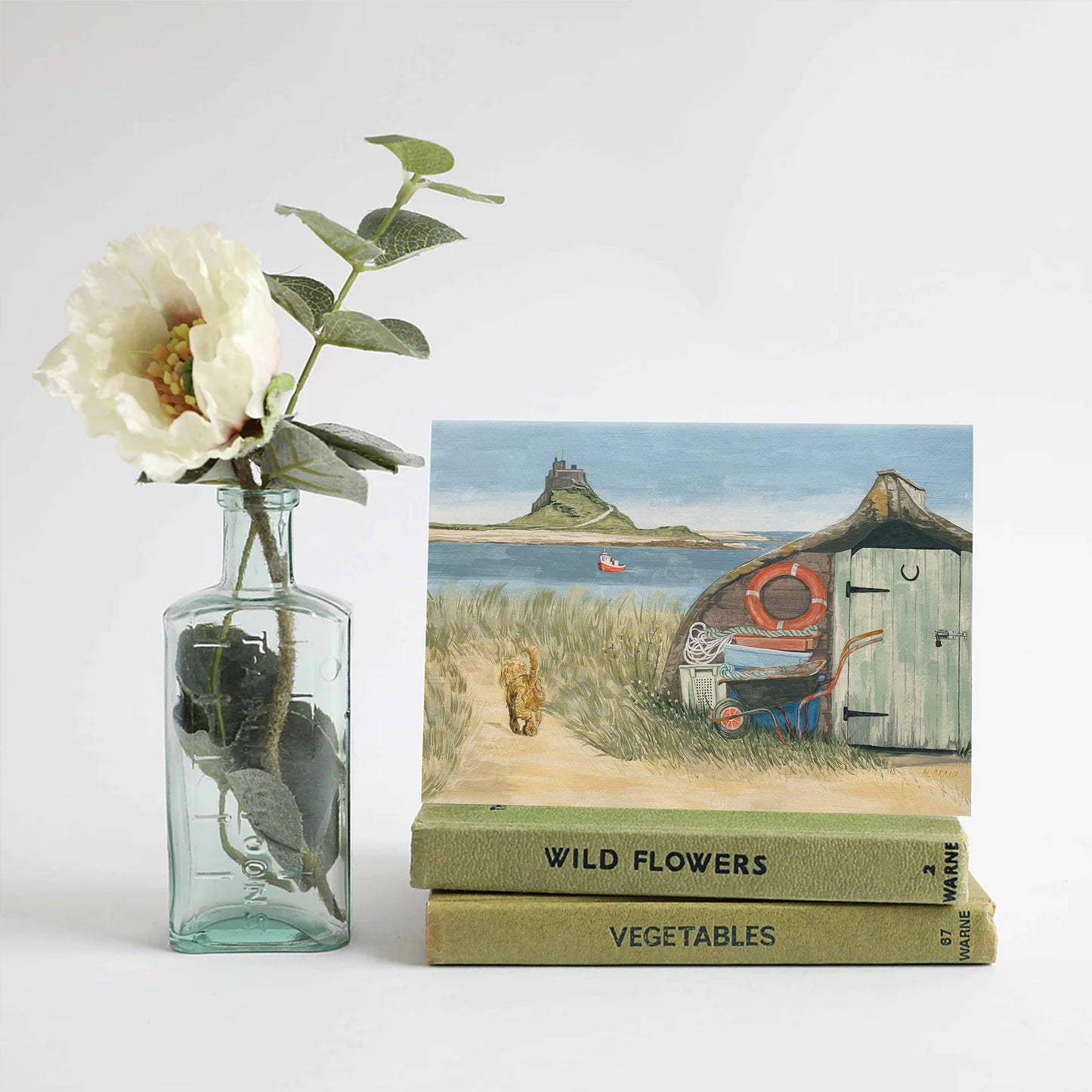 Lindisfarne Castle, Holy Island card - For The Love Of The North