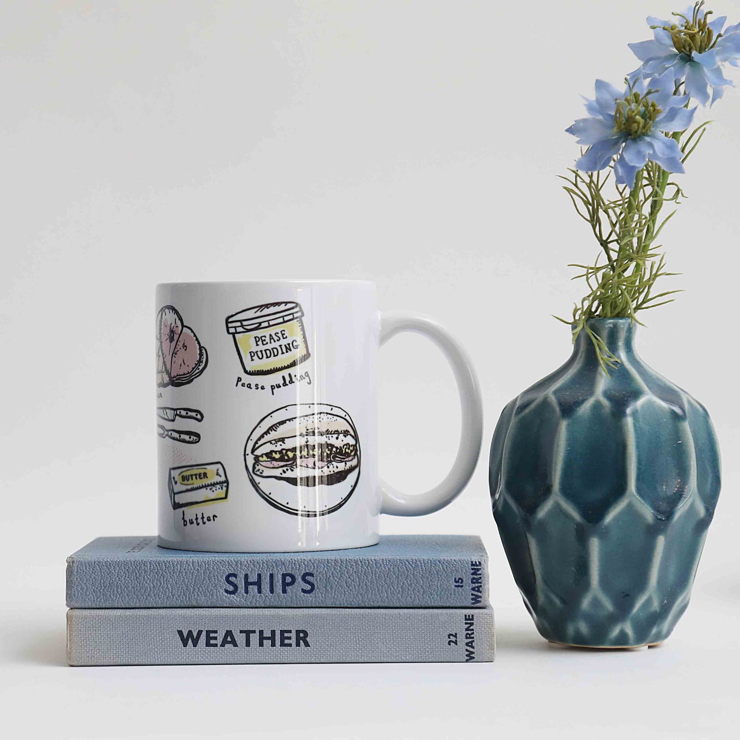 Ham and Pease Pudding Stottie Ceramic Mug - For The Love Of The North