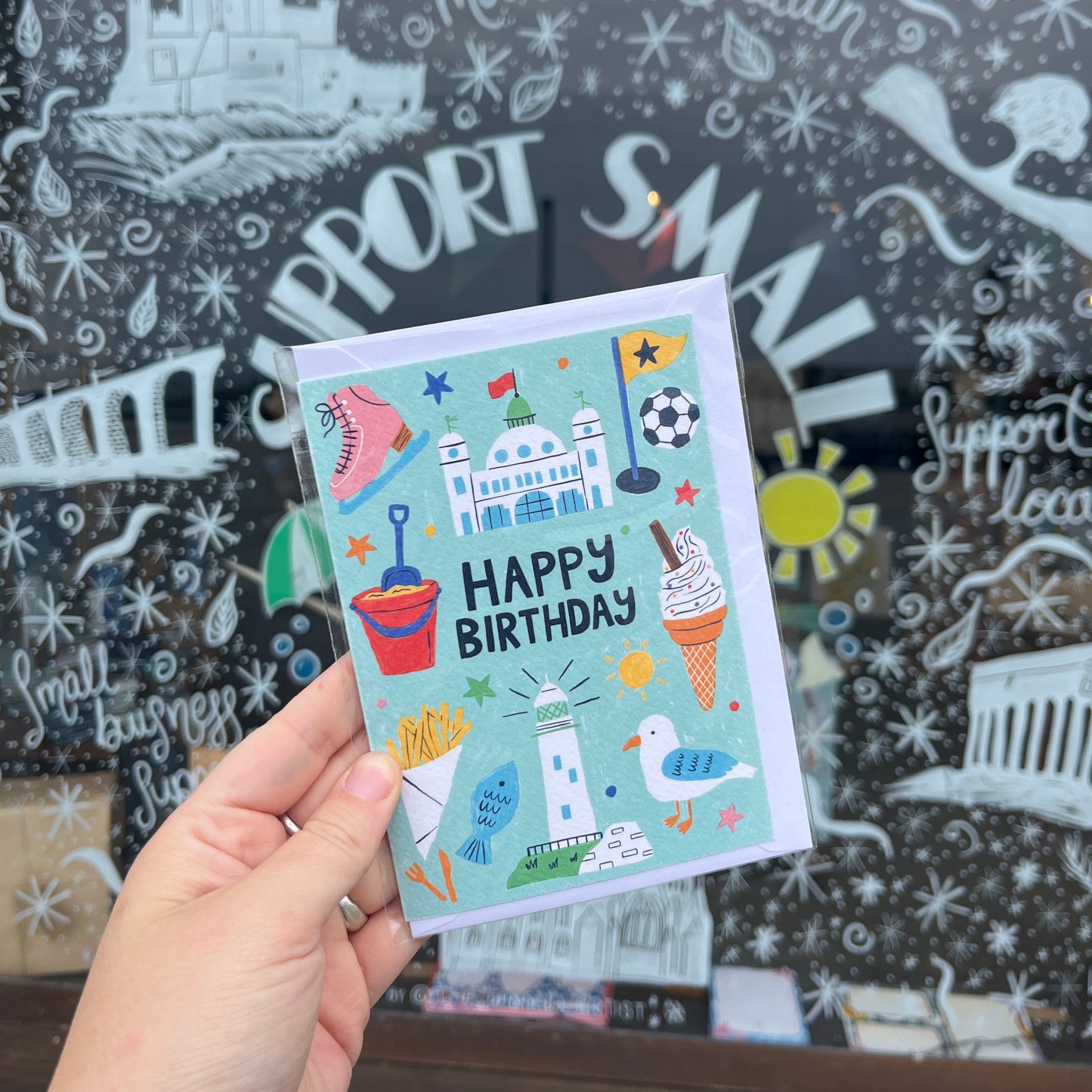 Happy Birthday from Whitley Bay Card