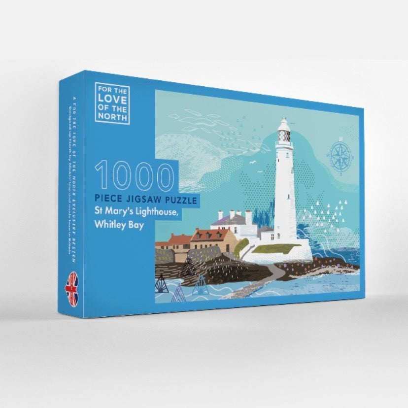 St Mary’s Lighthouse, Whitley Bay 1000 piece jigsaw - For The Love Of The North