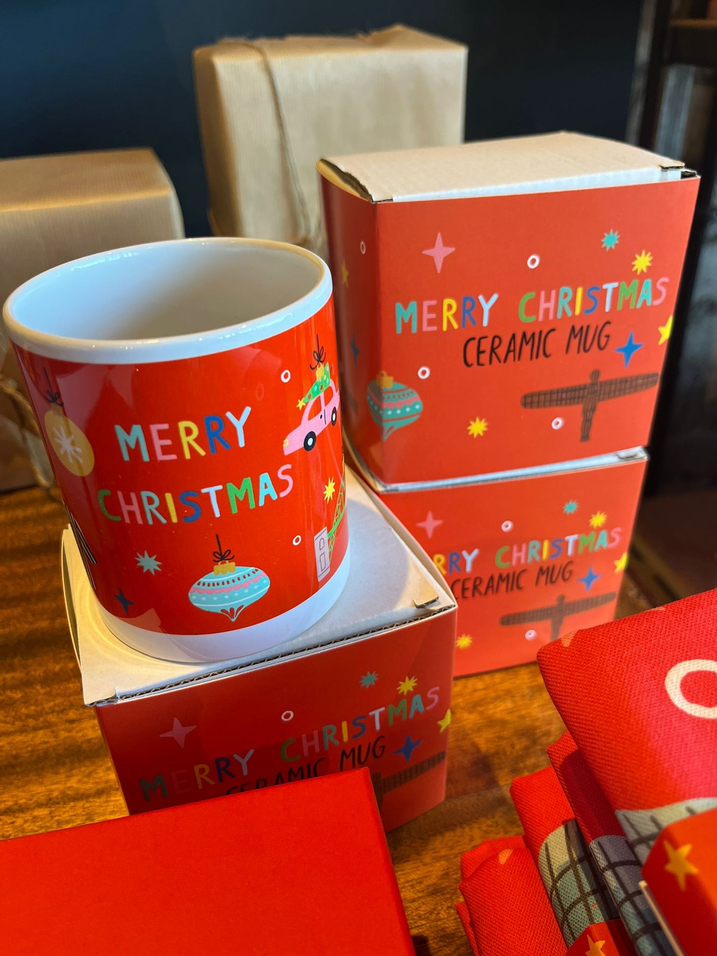 Newcastle Icons Christmas Ceramic Mug