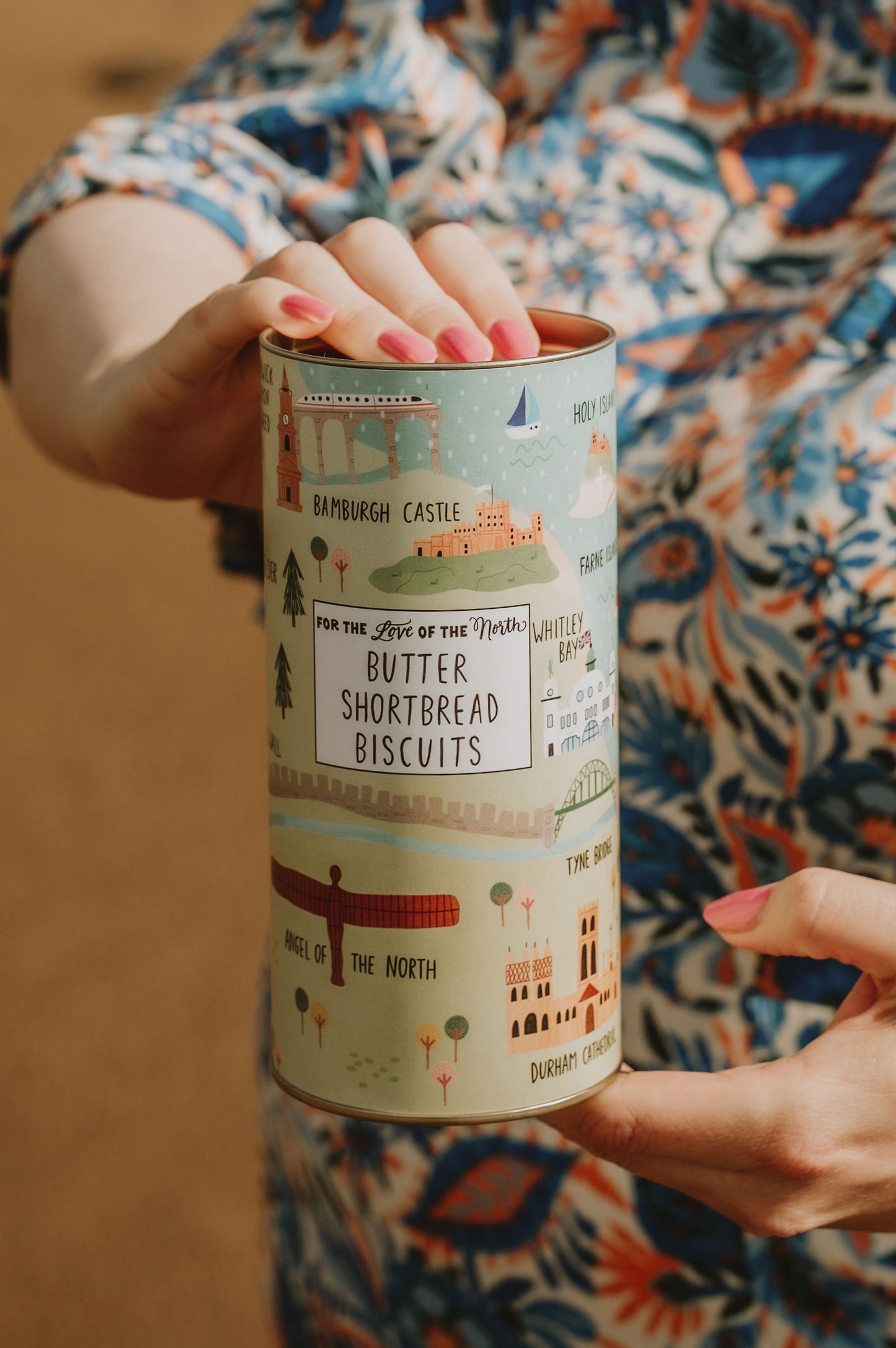 Northumbria Map Butter Shortbread Biscuits