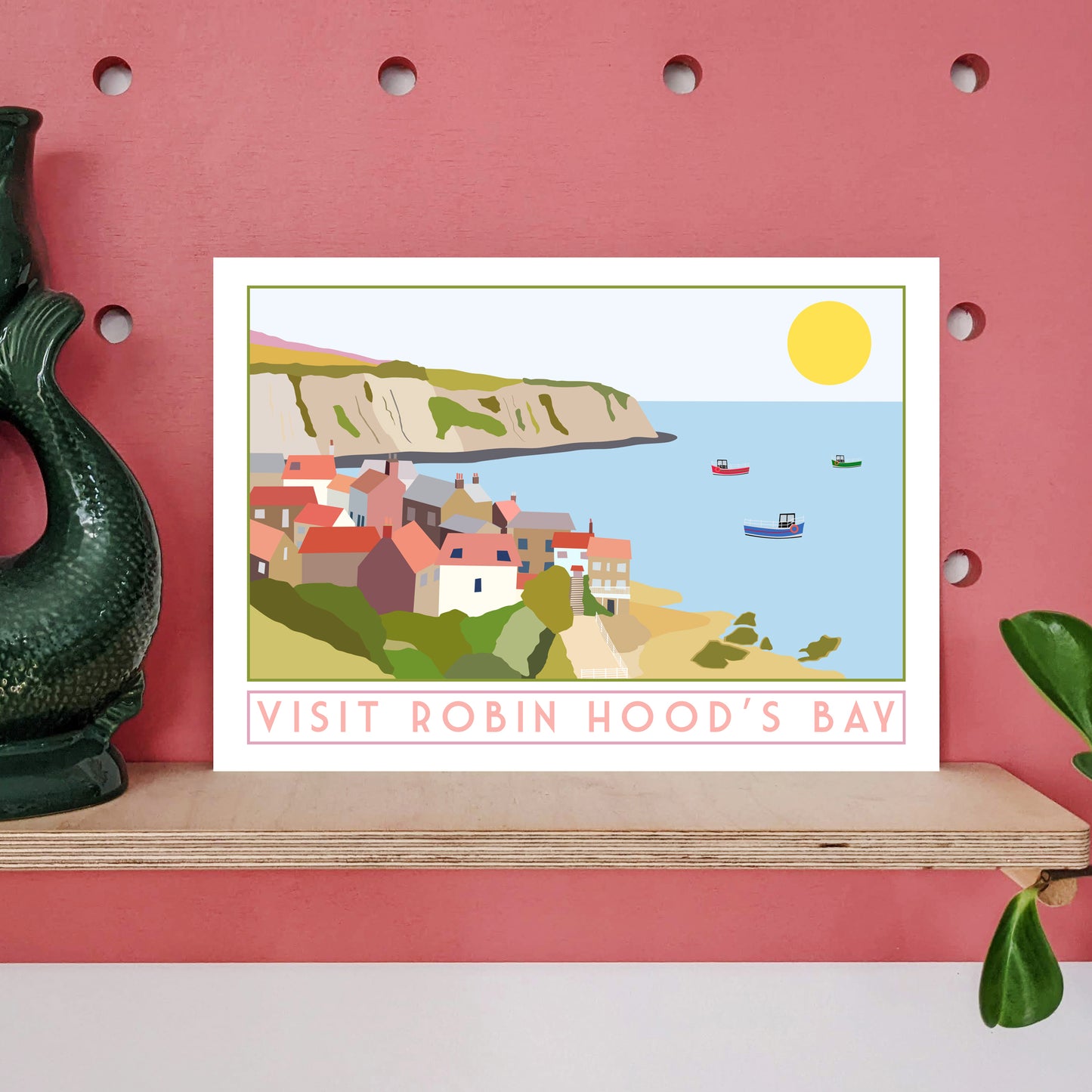 Robin Hood's Bay unframed A4 print - For The Love Of The North