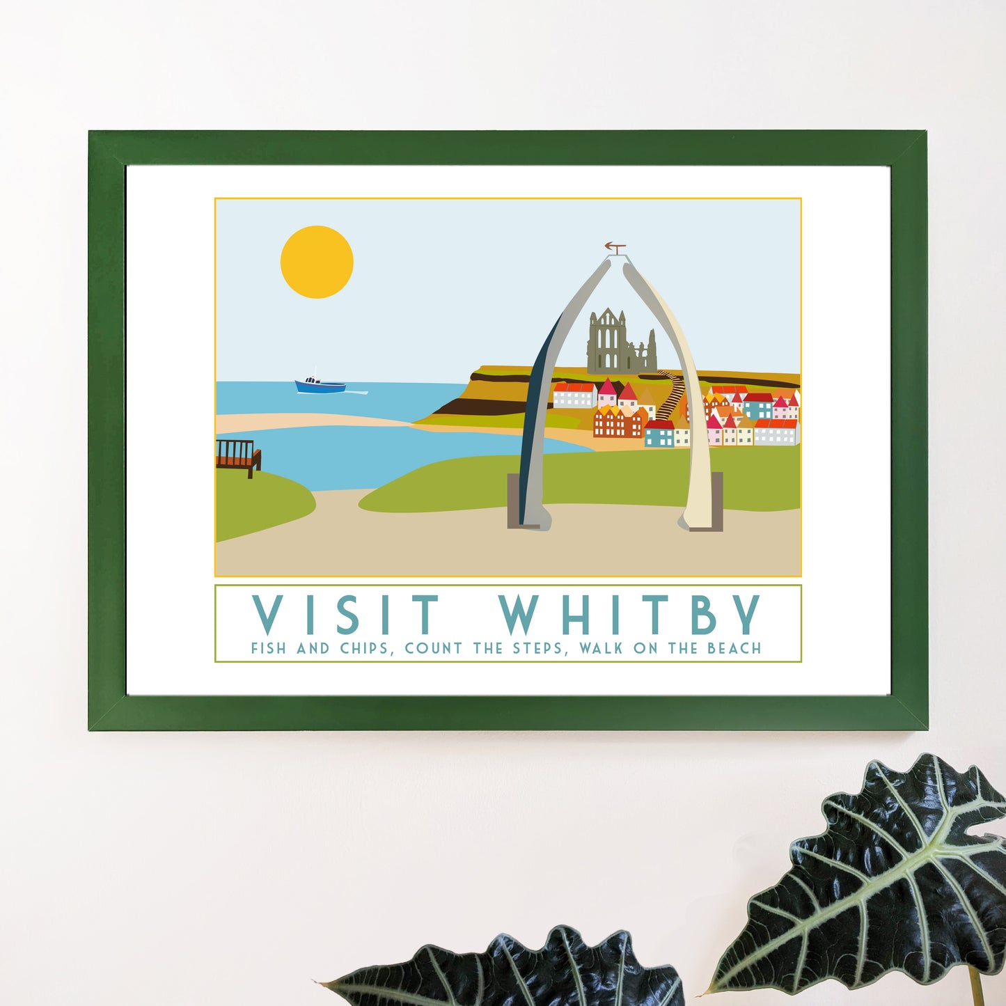 Whitby unframed A4 print - For The Love Of The North