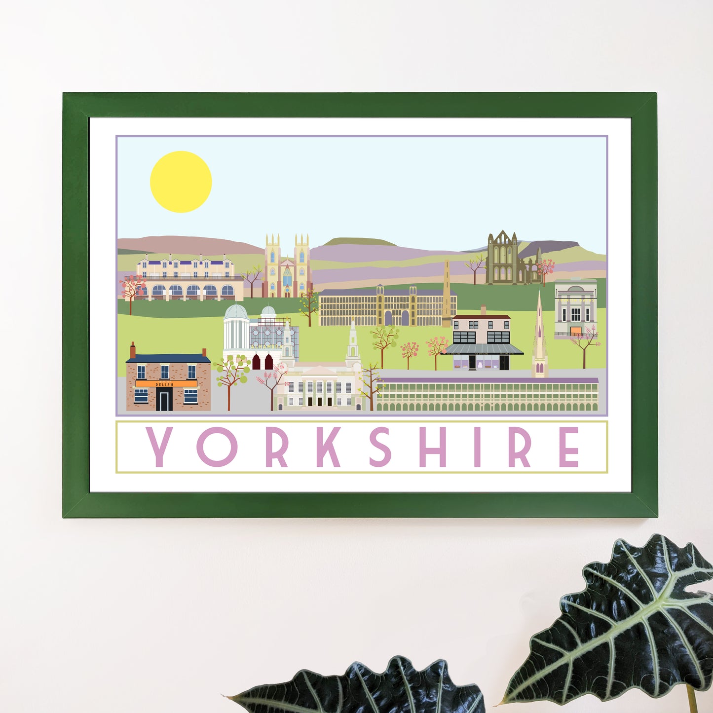 Yorkshire unframed A4 print - For The Love Of The North