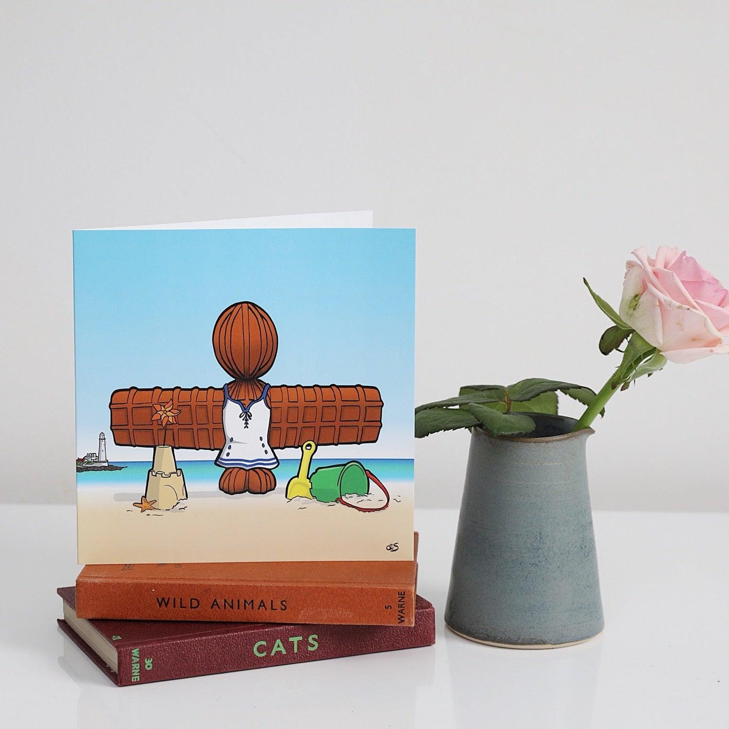 Wor Beach Angel Girl card - For The Love Of The North