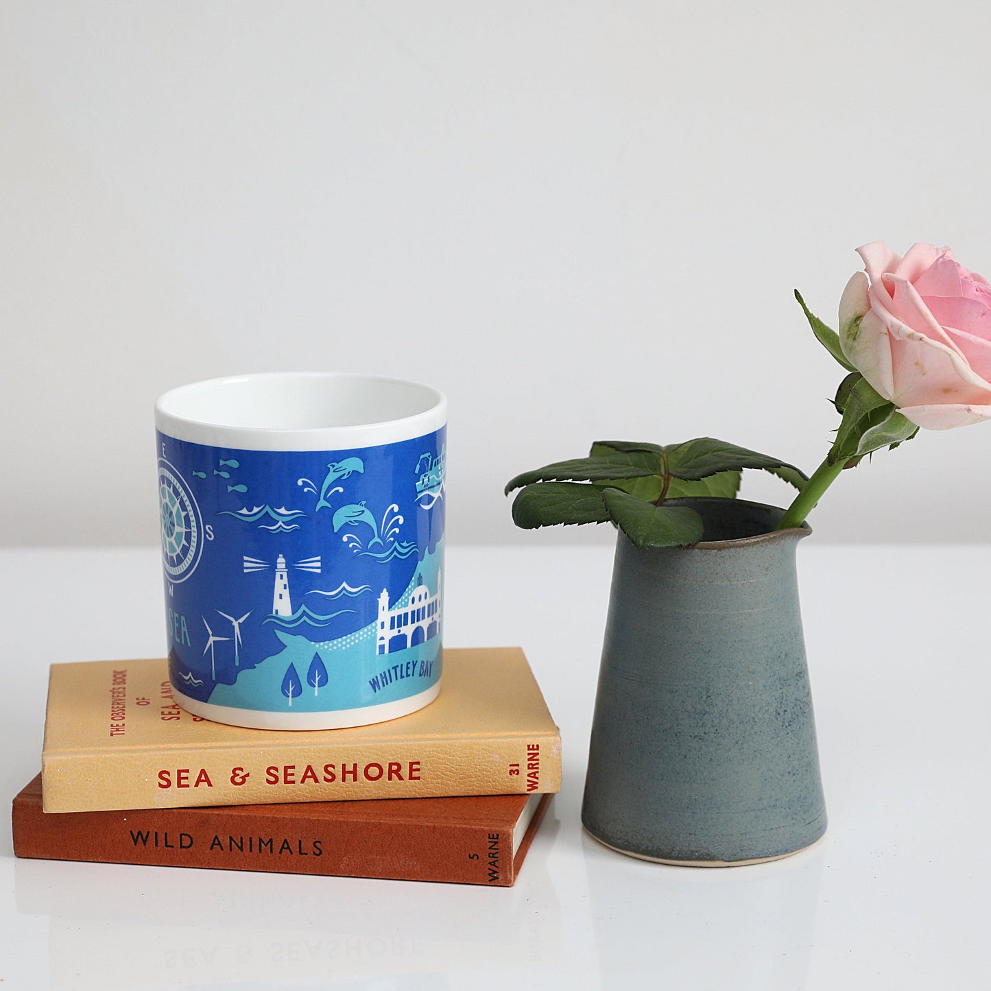 Mouth of the Tyne, South Shields to Whitley Bay via Tynemouth china mug - For The Love Of The North