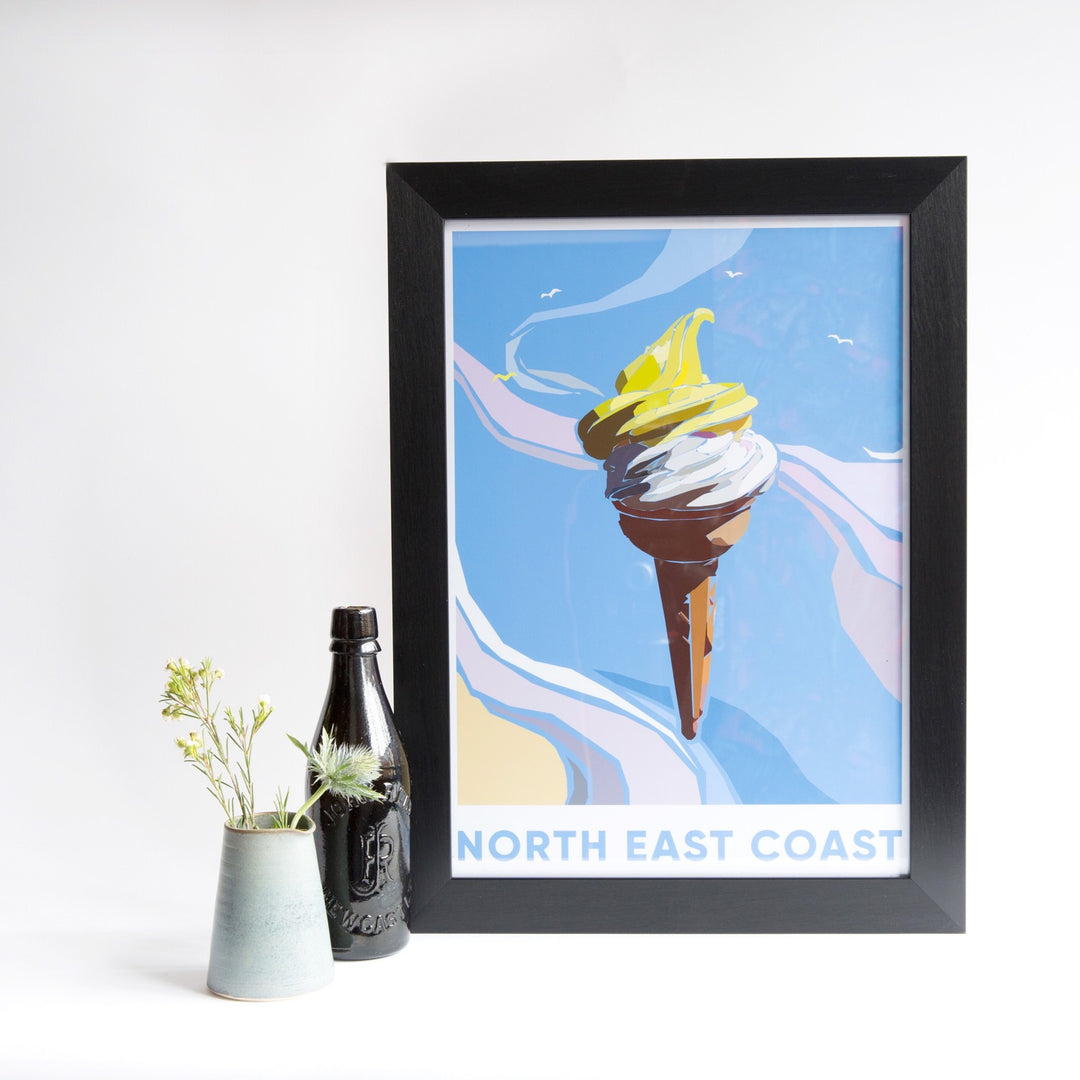North East Coast A4 & A3 unframed print