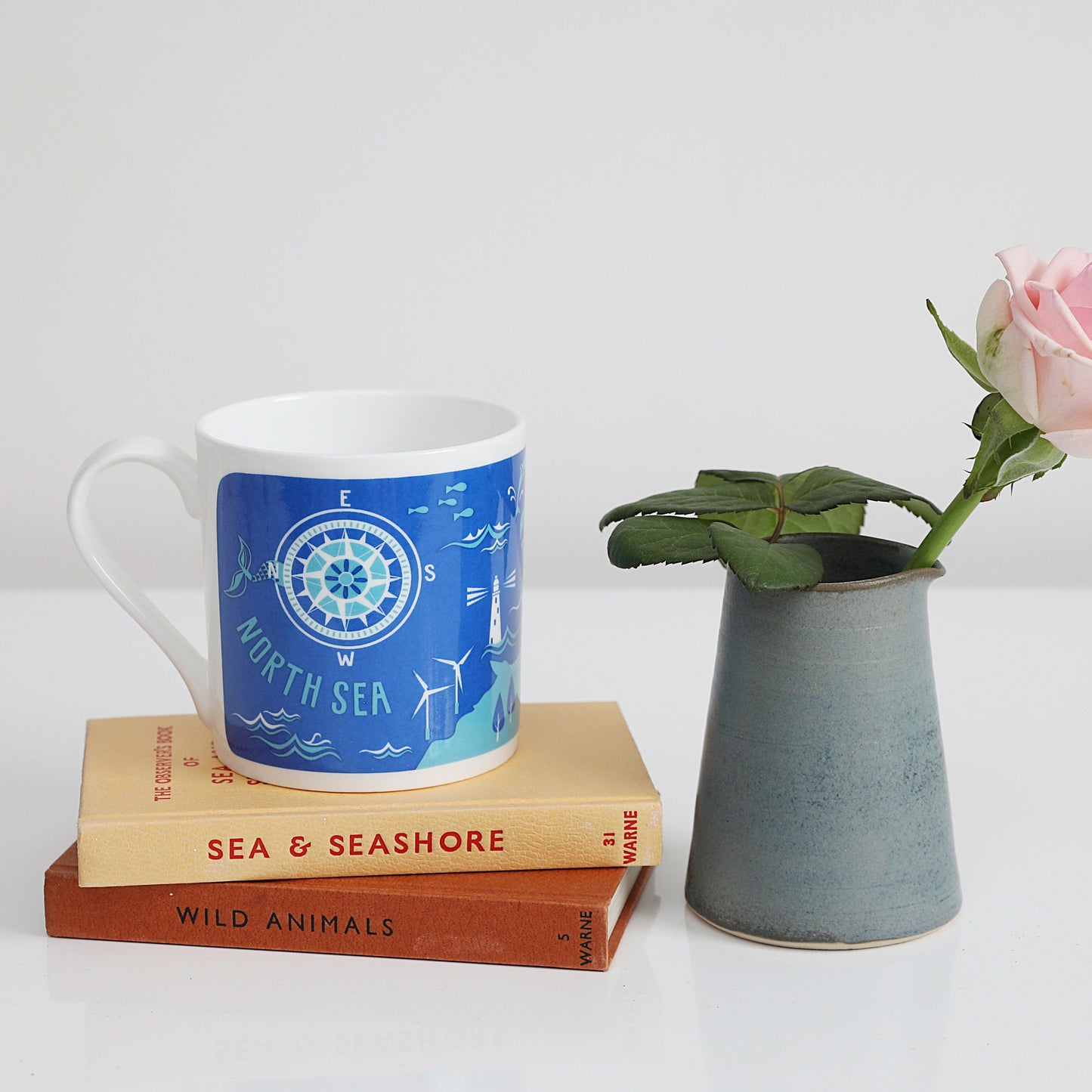 Mouth of the Tyne, South Shields to Whitley Bay via Tynemouth china mug - For The Love Of The North