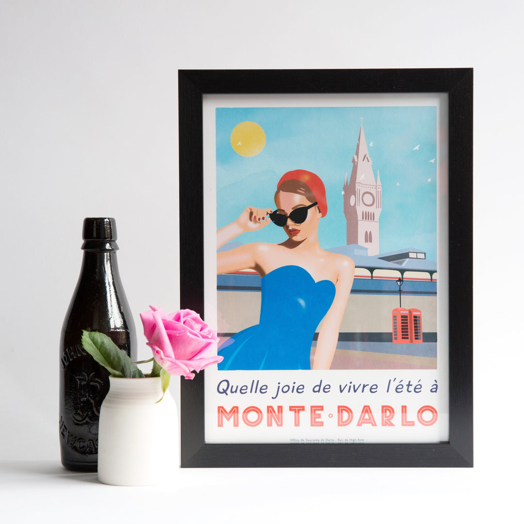 Monte Darlo, Darlington unframed print