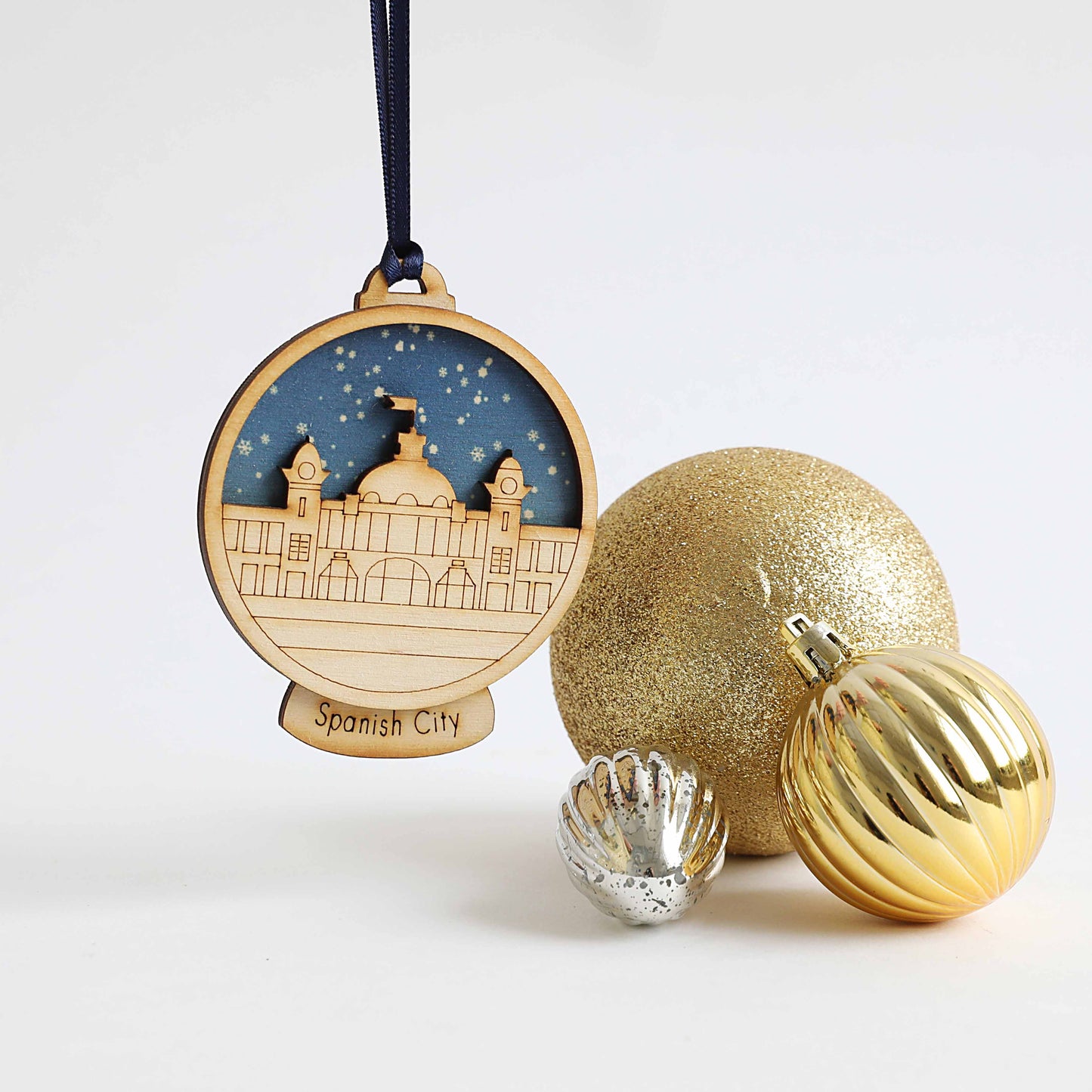 Spanish City Snow Globe Decoration - For The Love Of The North