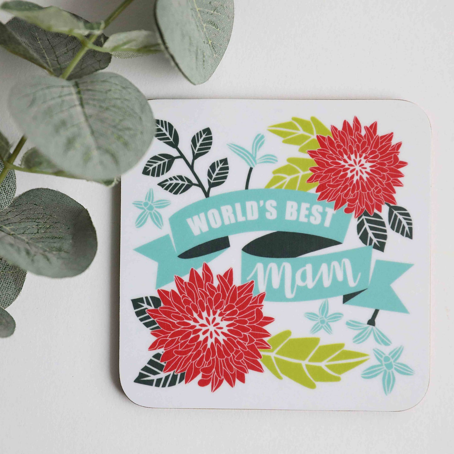World's Best Mam Coaster - For The Love Of The North