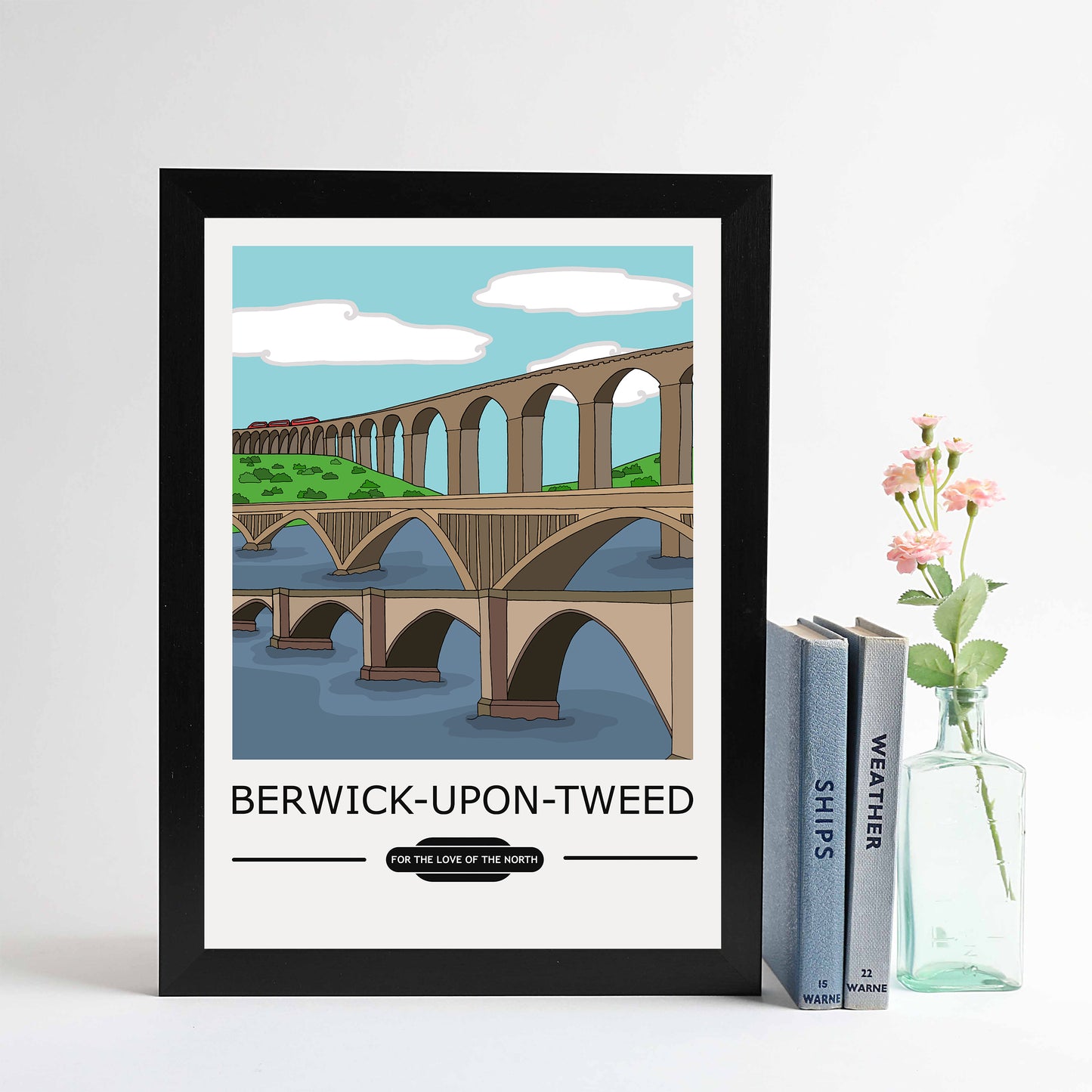 Berwick Vintage Style Print - For The Love Of The North