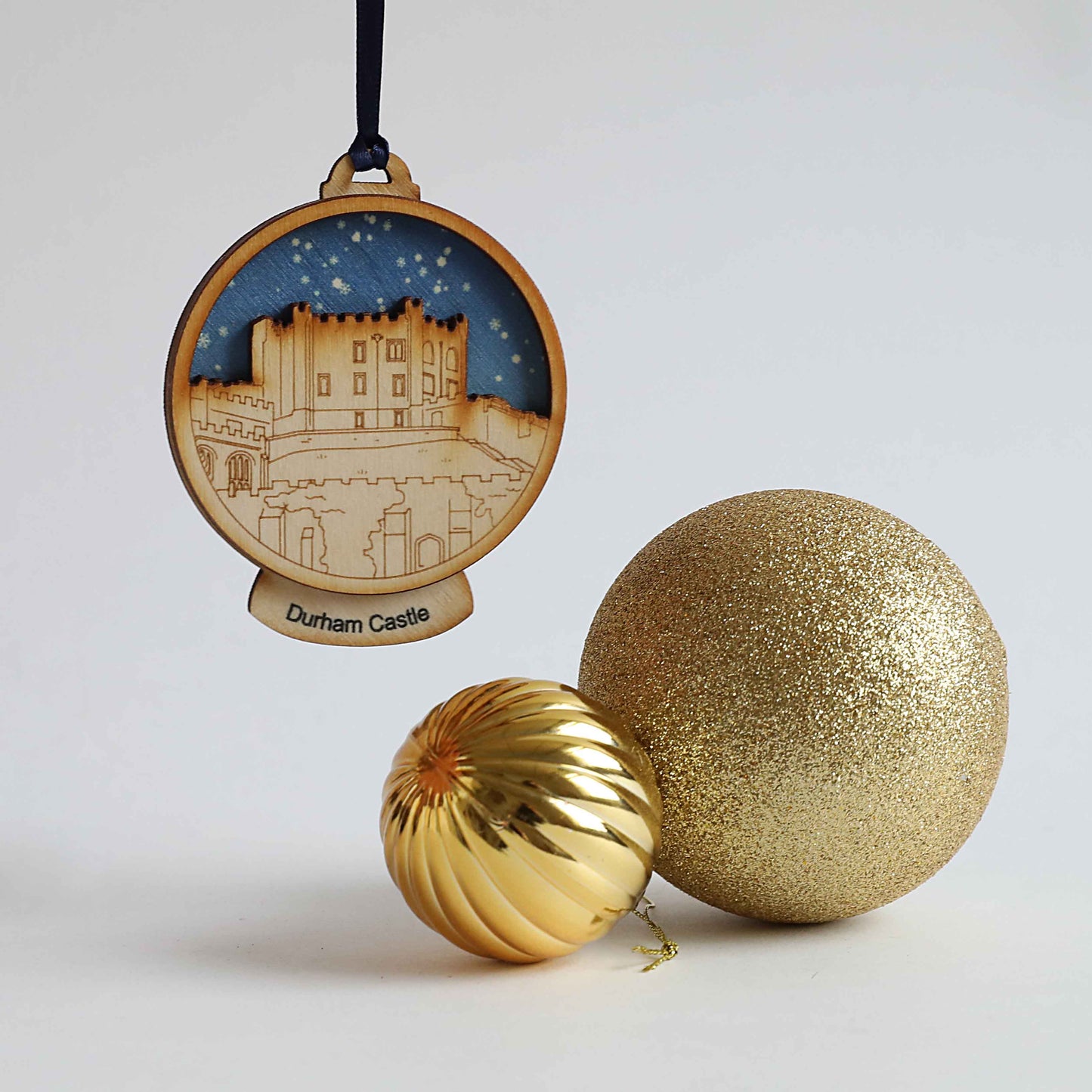 Durham Castle Snow Globe Decoration - For The Love Of The North