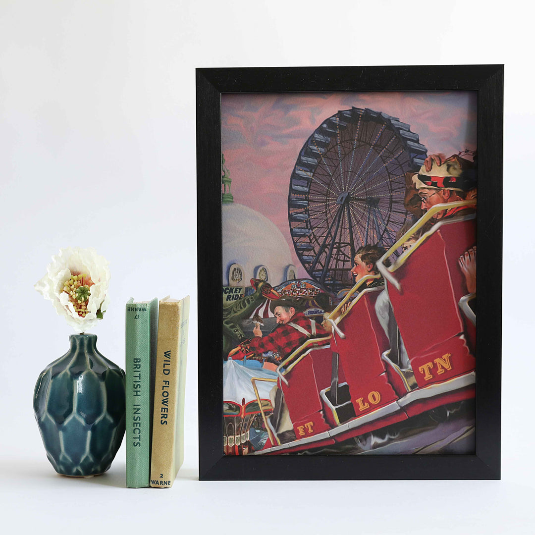 A Day Out At Spanish City A4 unframed print