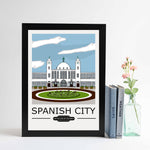 Load image into Gallery viewer, Spanish City Vintage unframed A4 print
