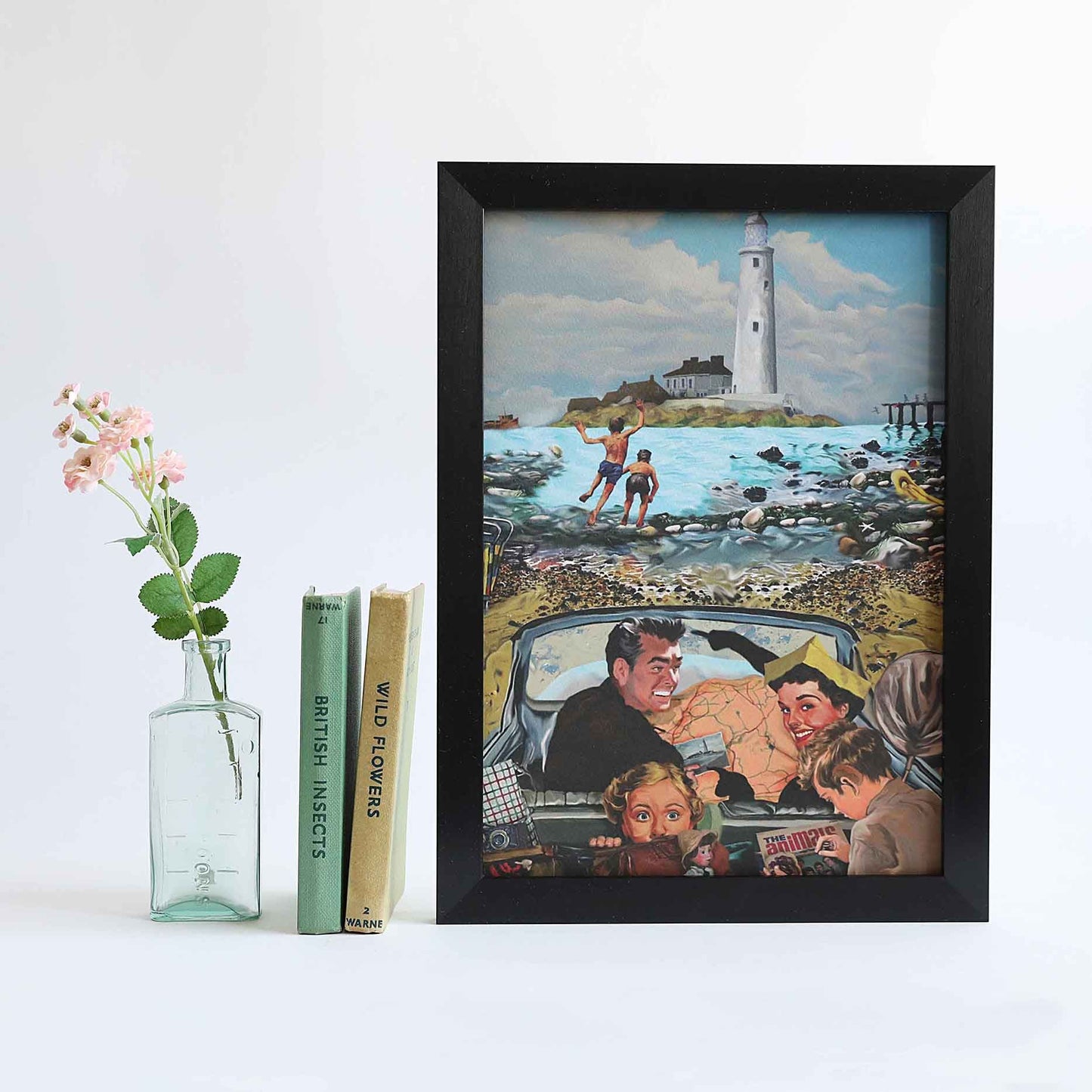 A Day Out at St Mary's Lighthouse print - For The Love Of The North