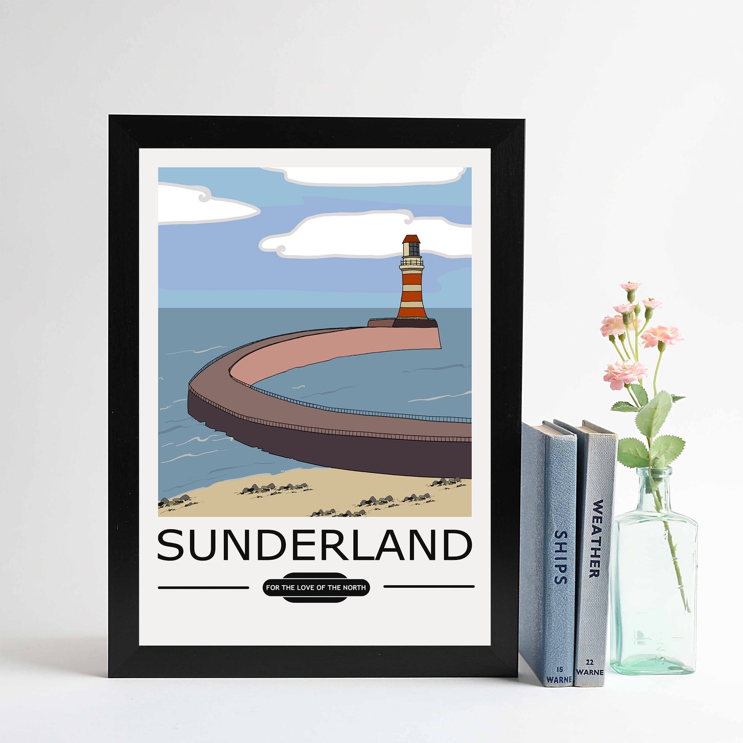 Sunderland Vintage Style Print - For The Love Of The North