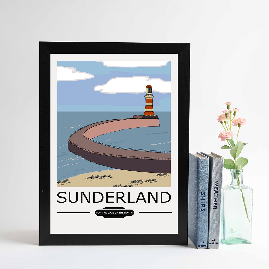 Sunderland Vintage A4 unframed print