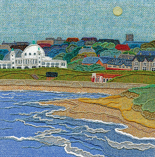 Whitley Bay Textile card - For The Love Of The North