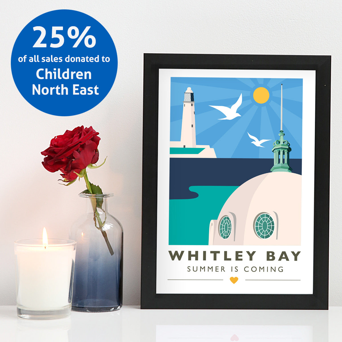 Summer is Coming - Whitley Bay Print - For The Love Of The North