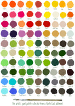 Load image into Gallery viewer, Artist palette collected from North East allotment card
