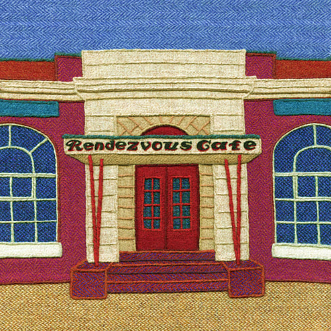 Rendezvous Cafe, Whitley Bay card - For The Love Of The North