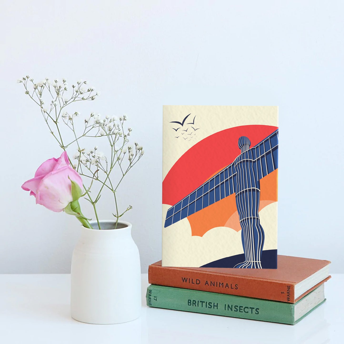 Angel of the North Sunset card - For The Love Of The North