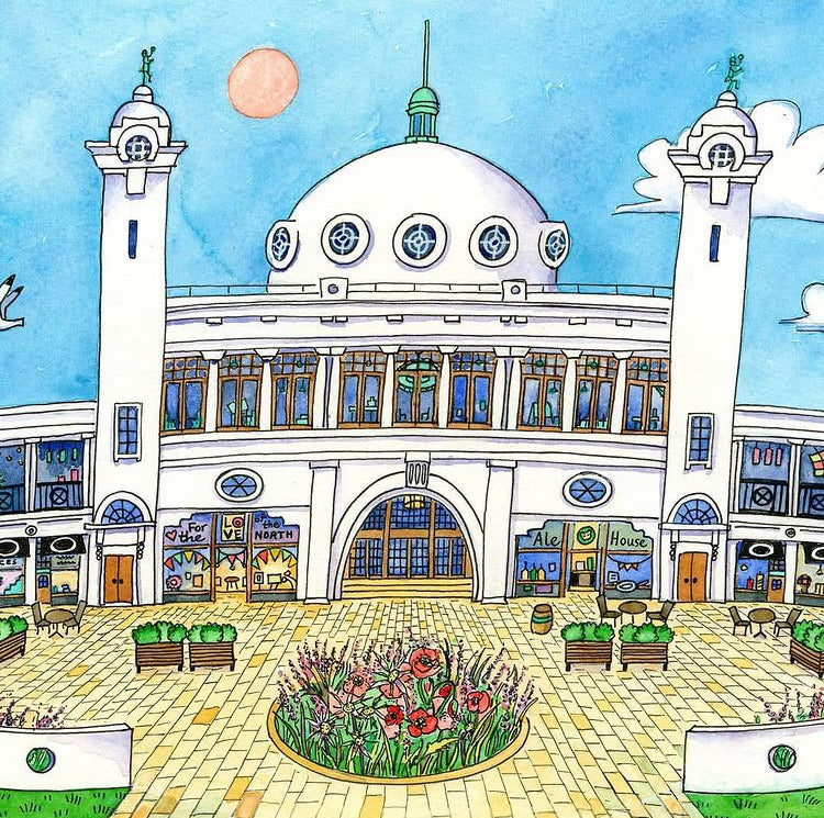 Spanish City, Whitley Bay card - For The Love Of The North