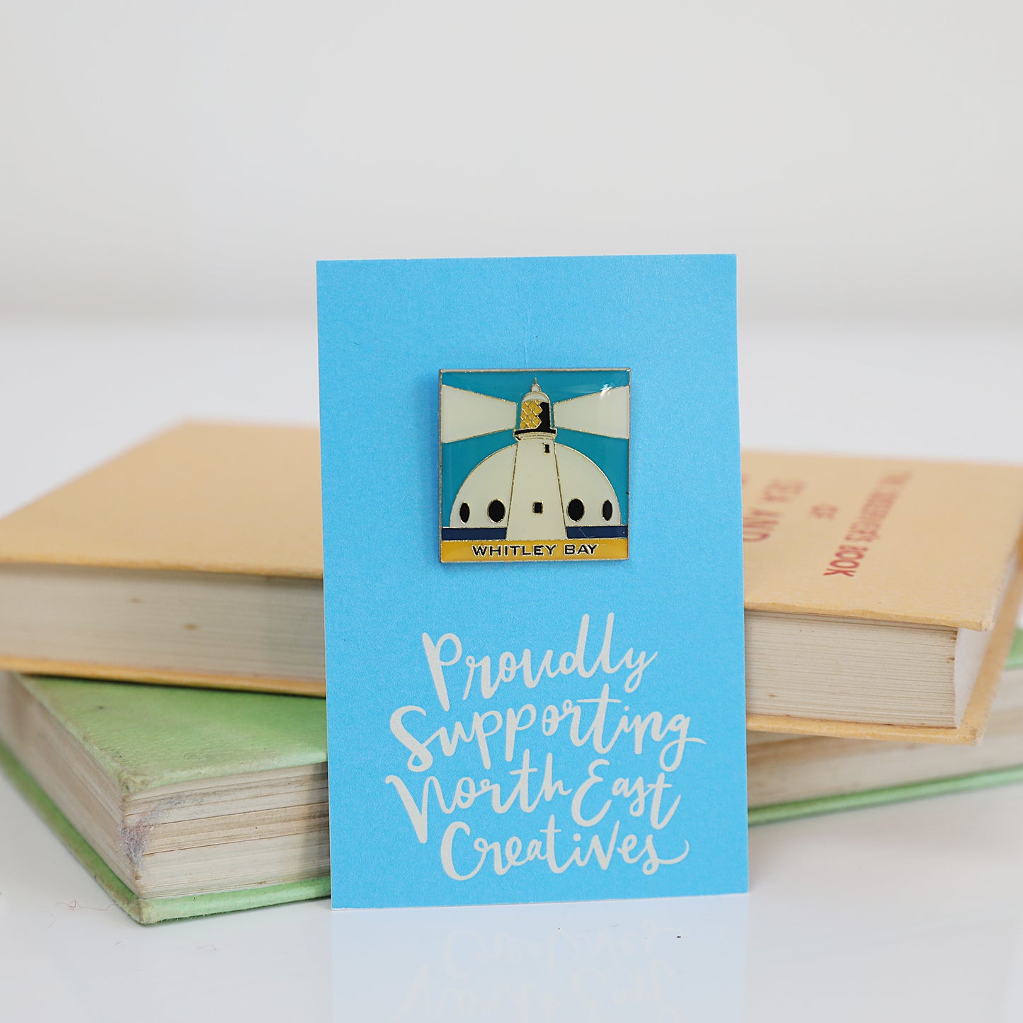 Whitley Bay pin badge - For The Love Of The North