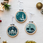 Load image into Gallery viewer, Whitley Bay &amp; Cullercoats Christmas Bauble Cross Stitch Kit
