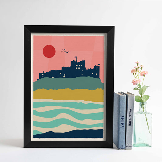 Bamburgh Sunset Print - For The Love Of The North