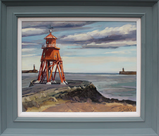 Windy Day at the Herd Groyne Lighthouse 2022 - For The Love Of The North