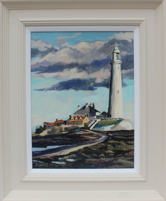 St Mary's Lighthouse from the beach 2023 - For The Love Of The North