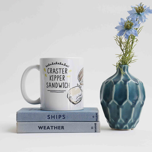 Craster Kipper Sandwich Ceramic Mug - For The Love Of The North