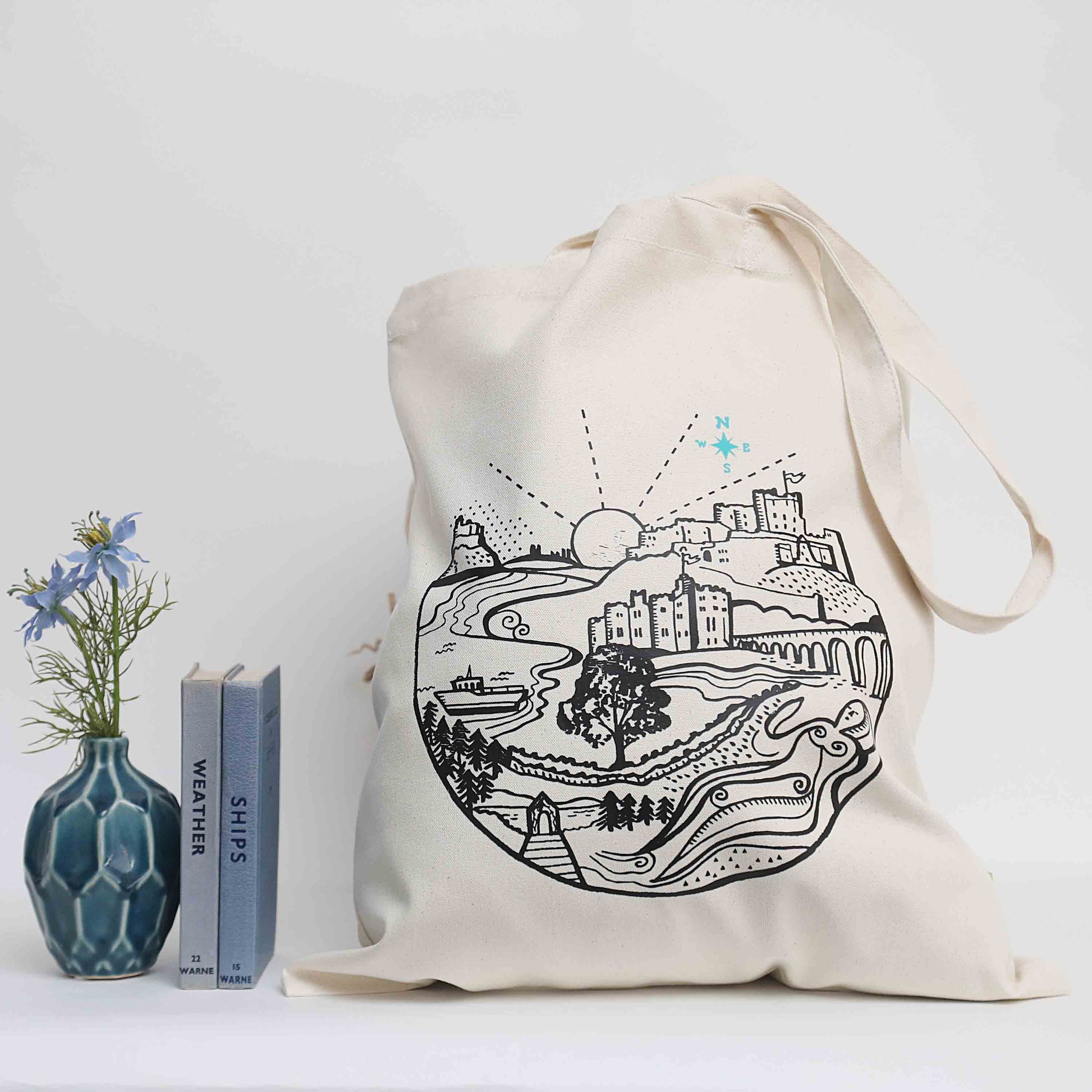 Celebrating Northumberland Eco Tote Bag - For The Love Of The North