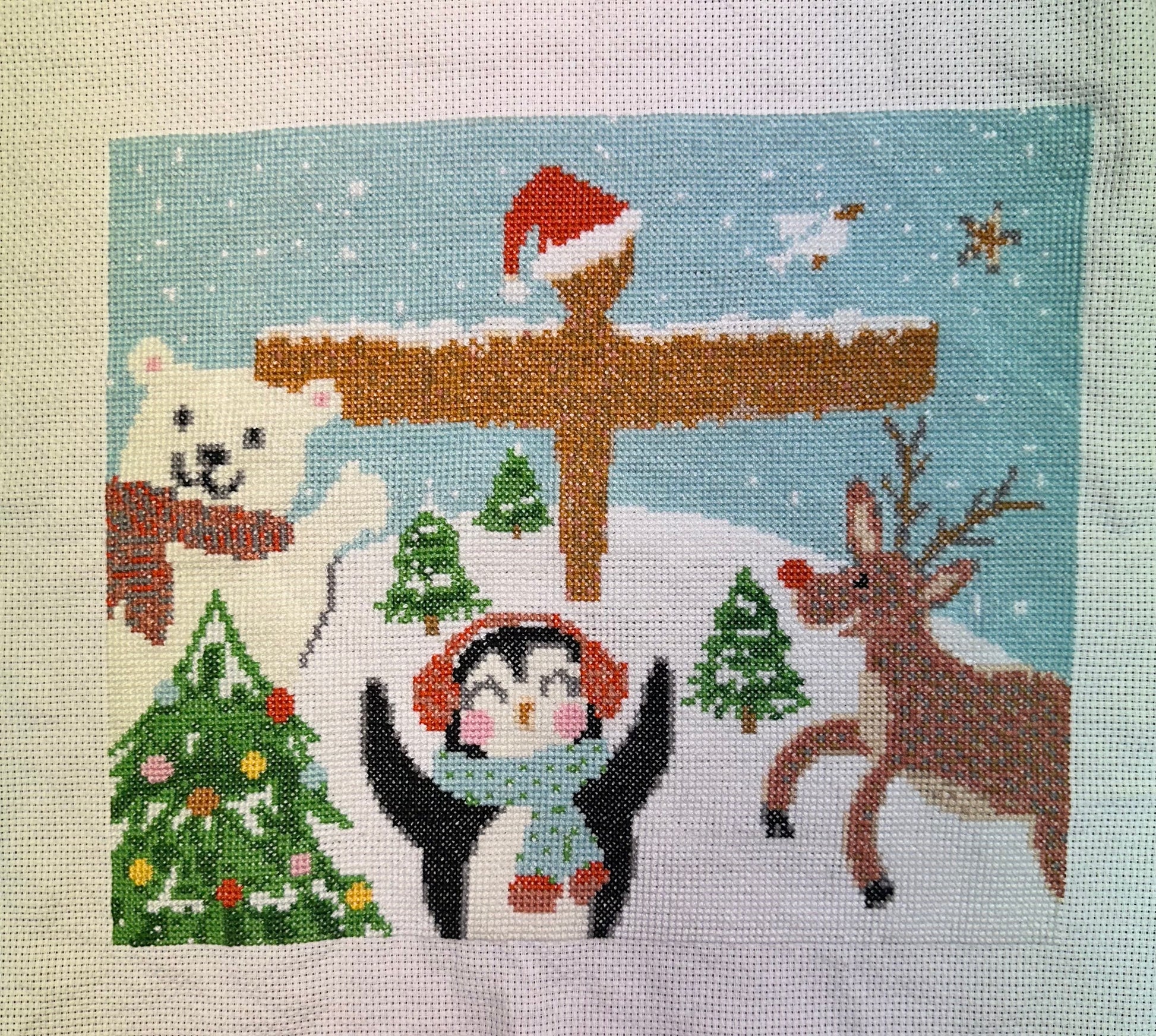 Angel of the North Christmas Cross Stitch Kit - For The Love Of The North