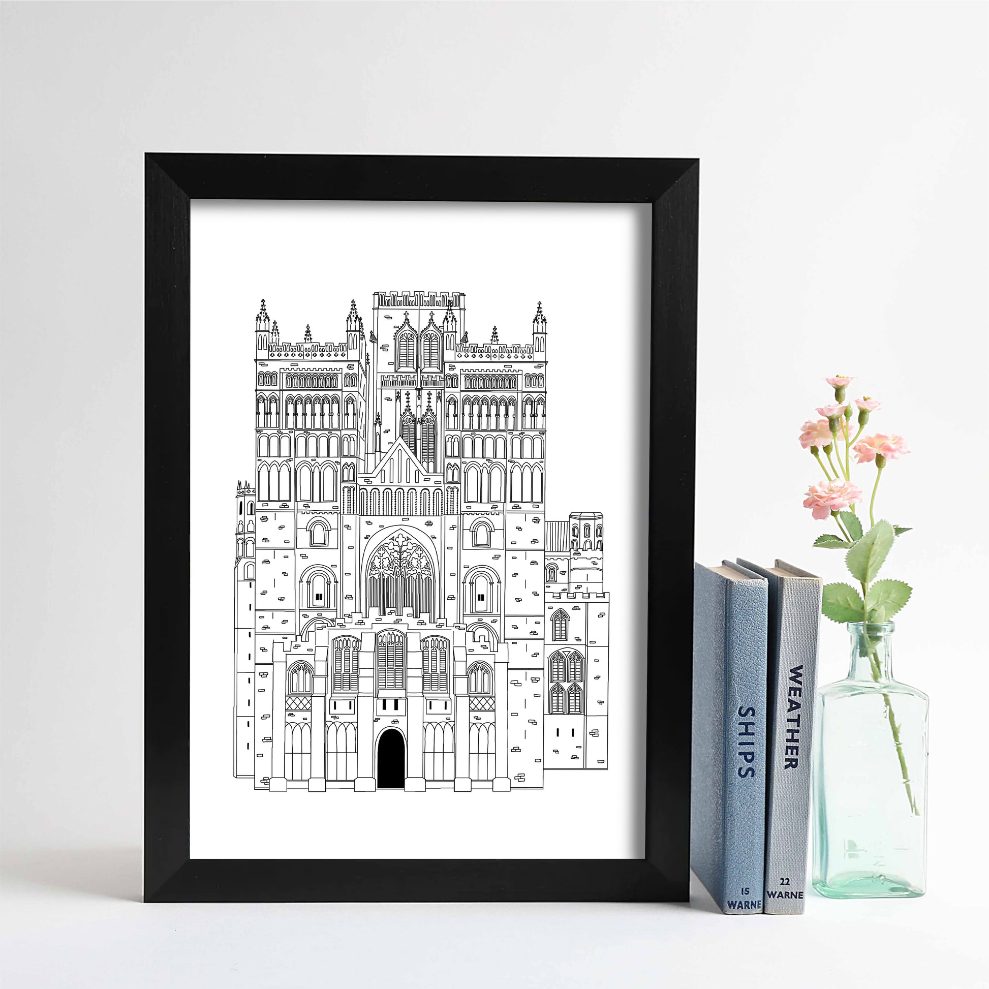Durham Cathedral A4 unframed print - For The Love Of The North