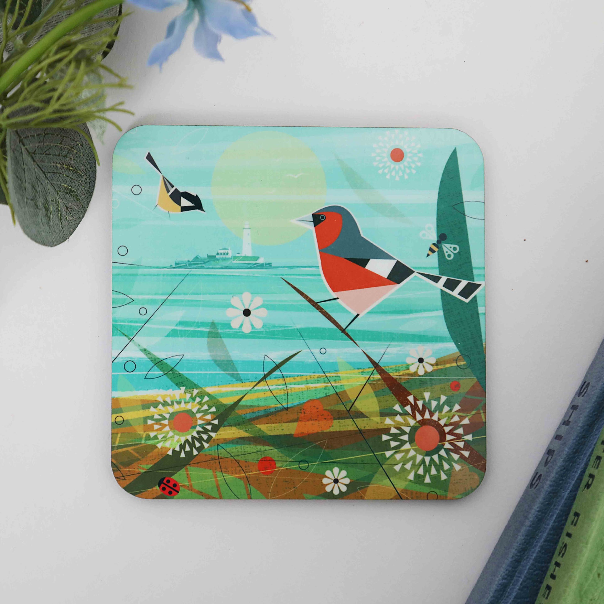 Spring at St Mary’s Lighthouse coaster - For The Love Of The North