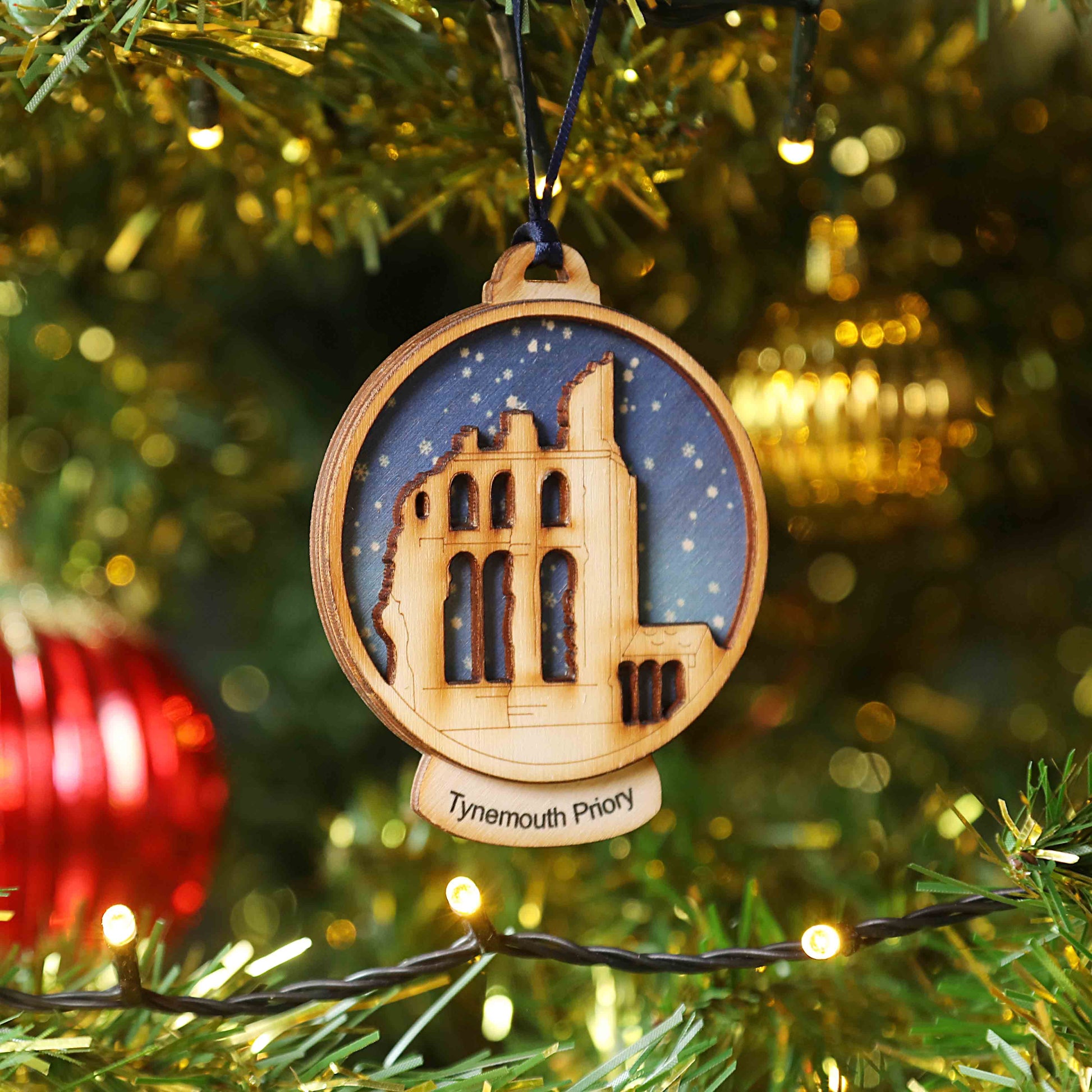 Tynemouth Priory Snow Globe Decoration - For The Love Of The North