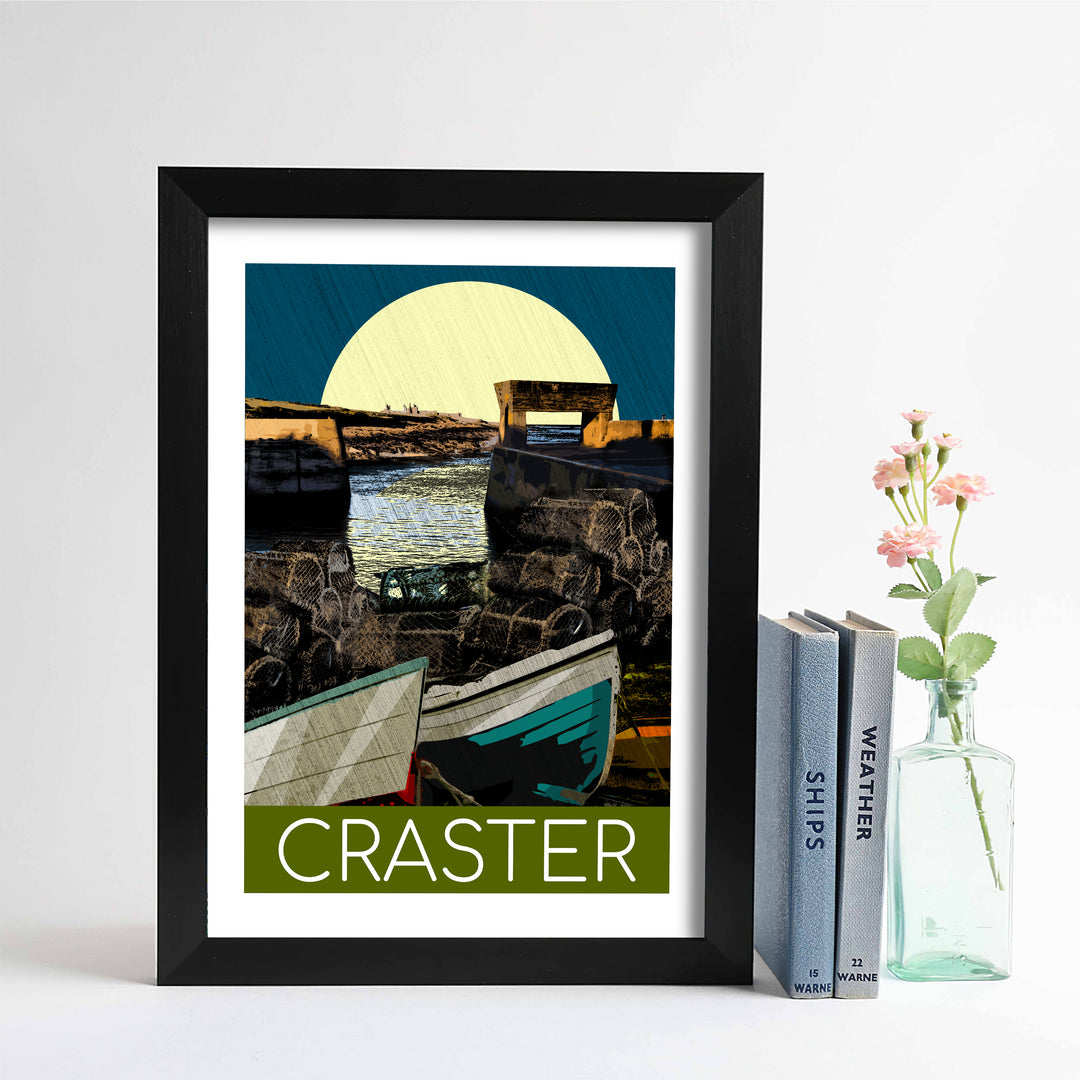 Craster Harbour unframed print