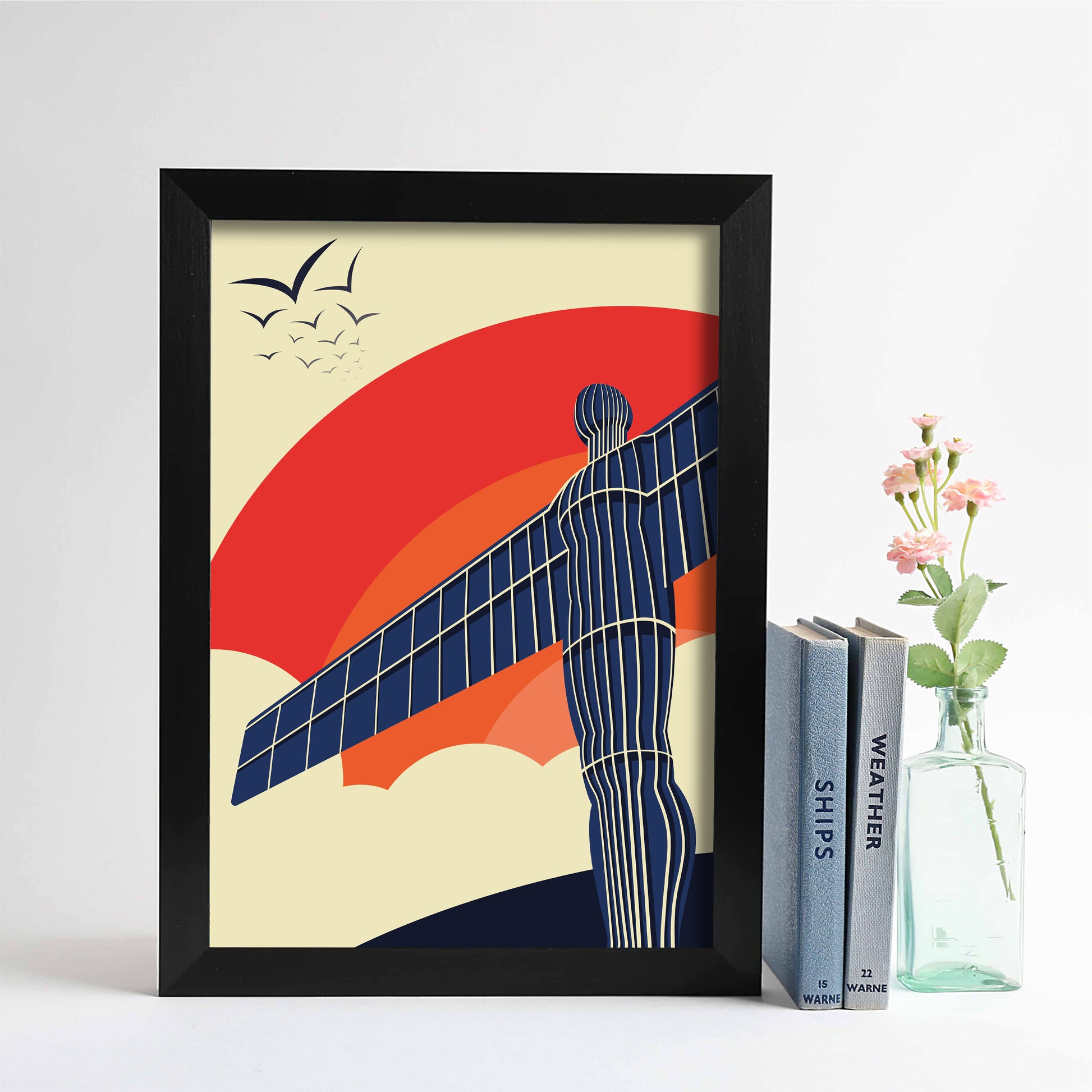 Angel of the North at Sunset Print - For The Love Of The North