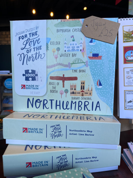 Northumbria Map 1000 piece jigsaw