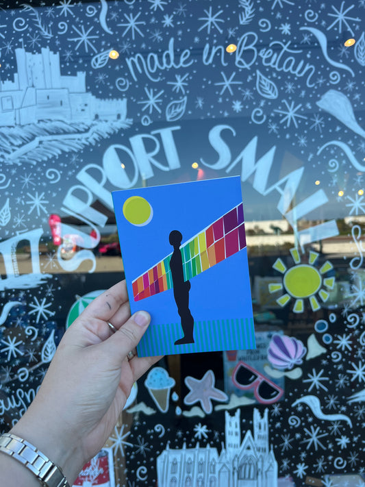 Rainbow Angel of The North A6 Notebook