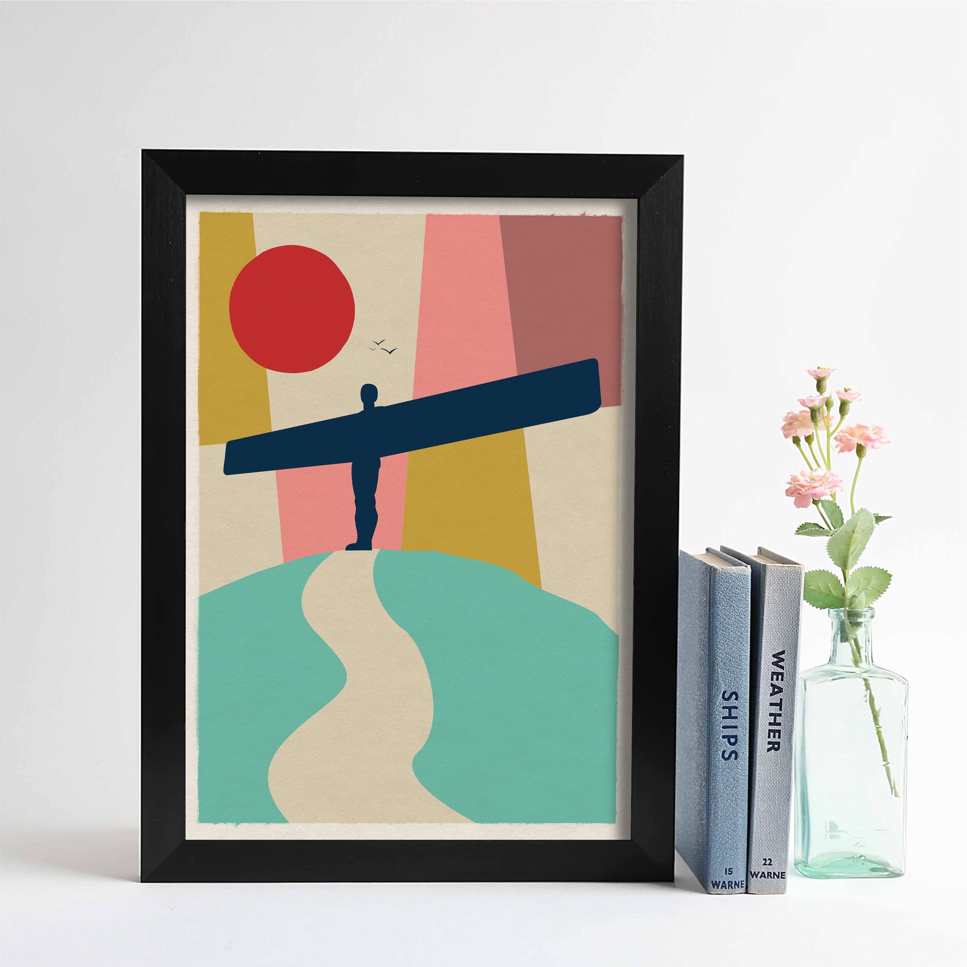 Angel of the North Sunset Print - For The Love Of The North